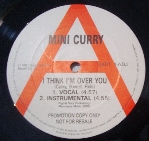 Mini Curry / Dorian* - I Think I'm Over You / Madness (12", Promo)