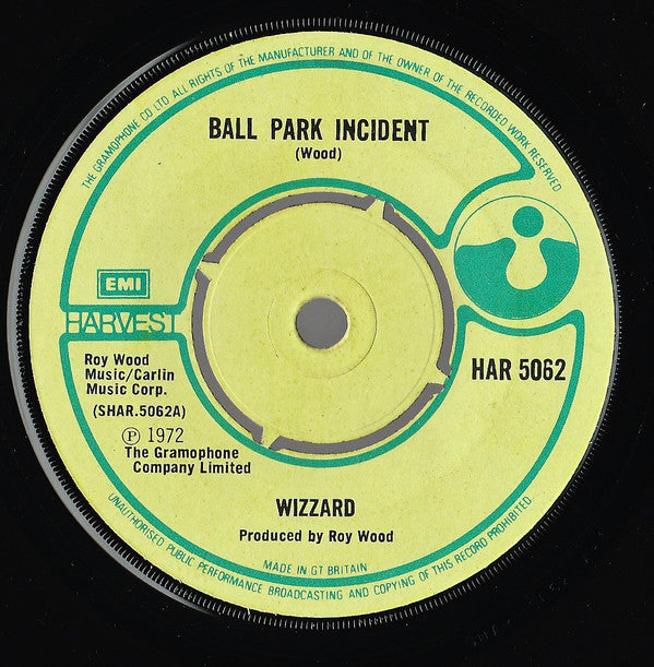 Wizzard (2) - Ball Park Incident (7", Single, 4 P)