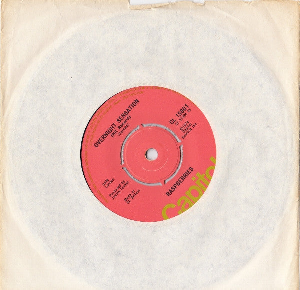 Raspberries - Overnight Sensation (Hit Record) (7", 4-P)