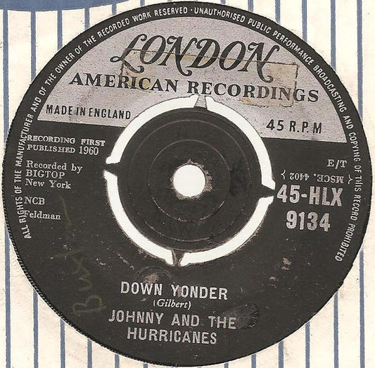 Johnny And The Hurricanes - Down Yonder (7", Single)