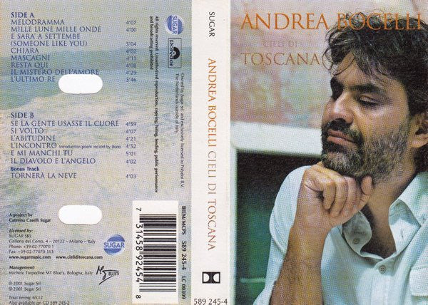 Andrea Bocelli - Cieli Di Toscana (Cass, Album)