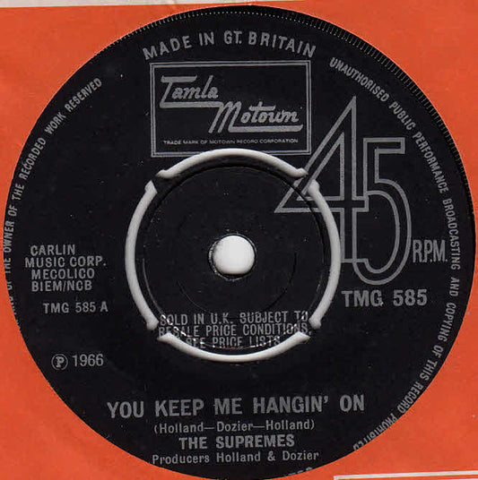 The Supremes - You Keep Me Hangin' On (7", Single, Kno)