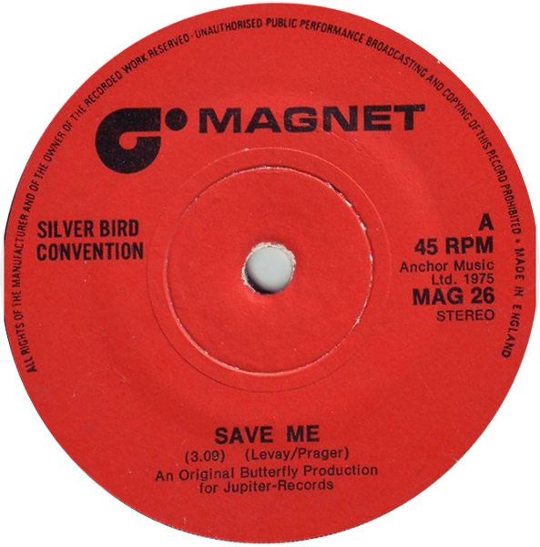 Silver Bird Convention* - Save Me (7", Single)
