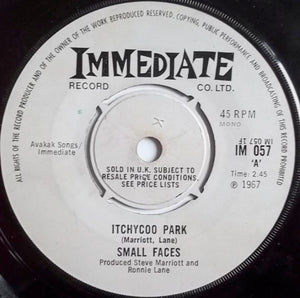 Small Faces - Itchycoo Park (7", Single, Mono, 4-P)