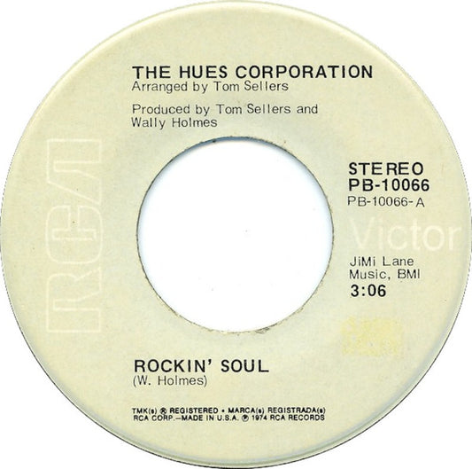 The Hues Corporation - Rockin' Soul (7", Single)