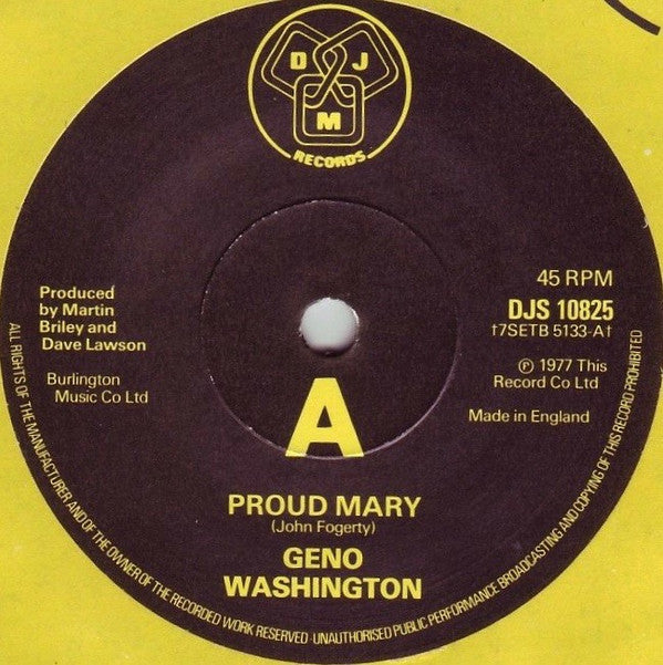 Geno Washington - Proud Mary (7")