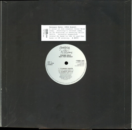 Geoffrey Williams - Summer Breeze (12", Promo)