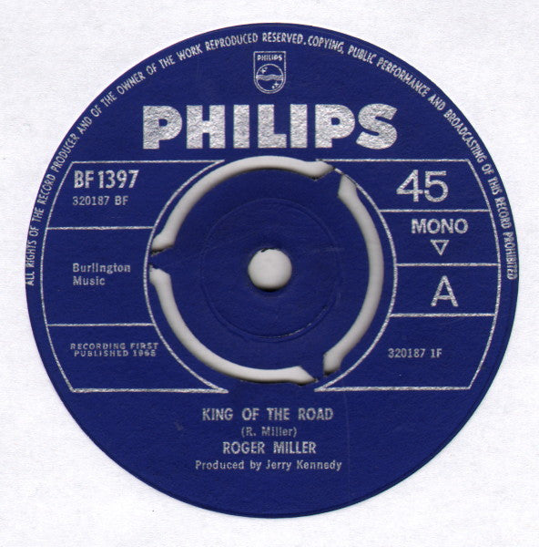 Roger Miller - King Of The Road (7", Single, Mono, Kno)