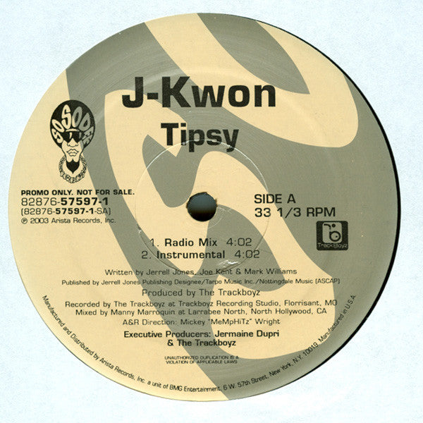 J-Kwon - Tipsy (12", Promo)