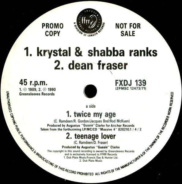 Various - Twice My Age (12", Promo)
