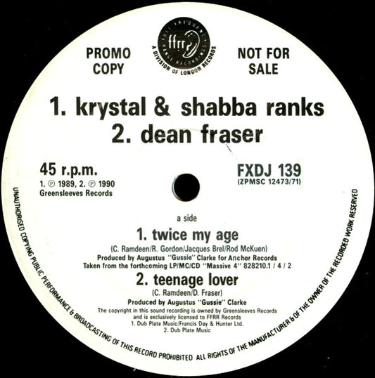 Various - Twice My Age (12", Promo)