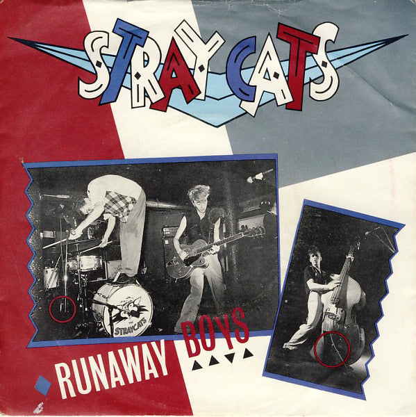 Stray Cats - Runaway Boys (7", Single, Sil)