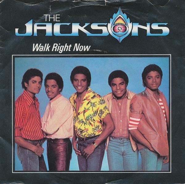 The Jacksons - Walk Right Now (7", Single, Blu)