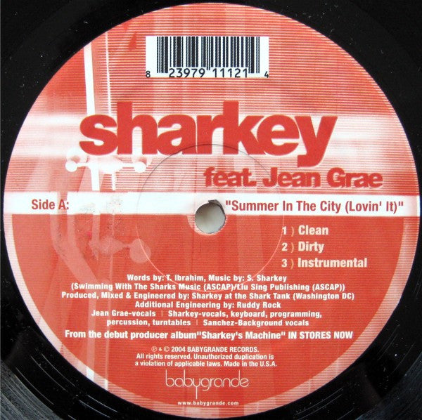 Sharkey (2) - Summer In The City (Lovin' It) (12")