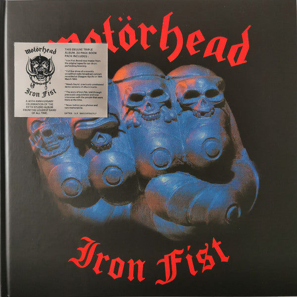 Motörhead - Iron Fist (3xLP, Ltd, RE, 40t)