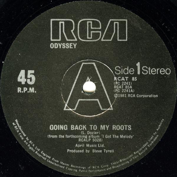 Odyssey (2) - Going Back To My Roots (12", Single)