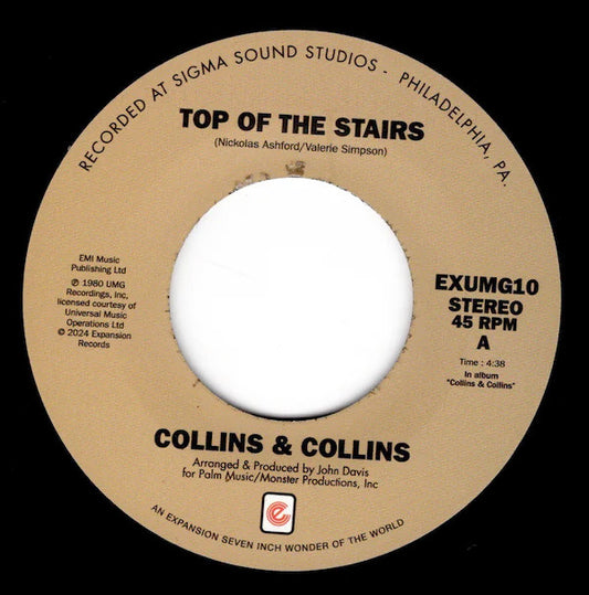 Collins & Collins - Top Of The Stairs (7", Single, RE)