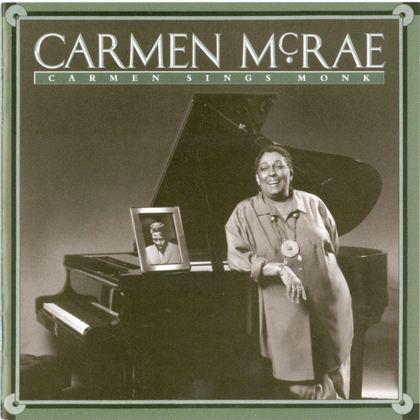Carmen McRae - Carmen Sings Monk (CD, Album, RE)