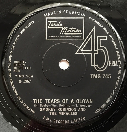 Smokey Robinson And The Miracles* - The Tears Of A Clown (7", Single, Sol)