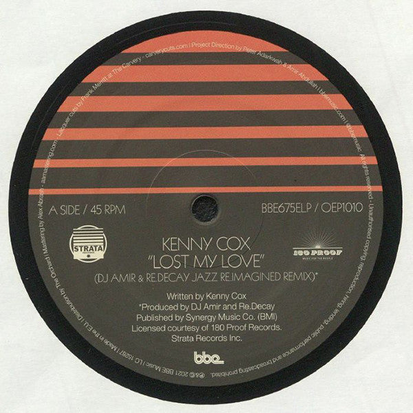 Kenny Cox - Lost My Love (12", Ltd)