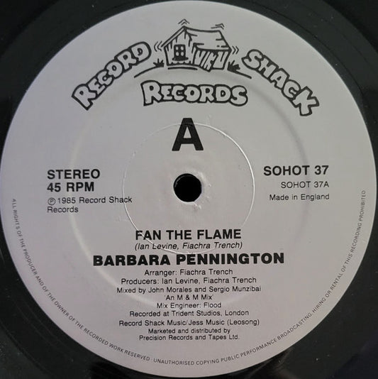 Barbara Pennington - Fan The Flame (12", S/Sided, Single)