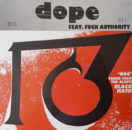 Dope (13) Feat. Fuck Authority, Julian Cope - 666 (10", Single, Ltd, Cle)