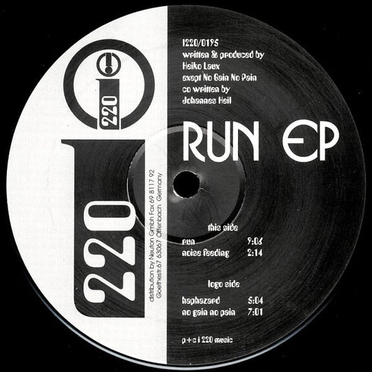 Heiko Laux - Run EP (12", EP)