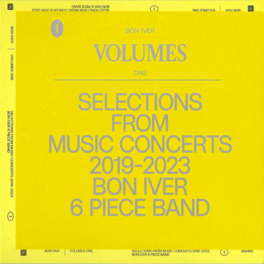Bon Iver - Volumes: One - Selections From Music Concerts 2019-2023 Bon Iver 6 Piece Band (CD, Comp)