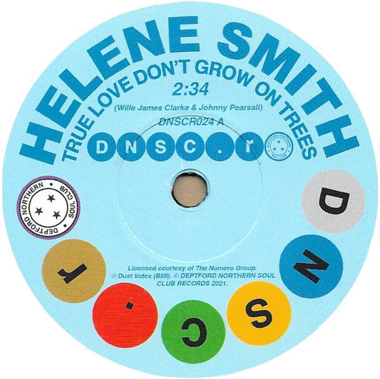 Helene Smith - True Love Don't Grow On Trees / Sure Thing  (7", Single, RE)