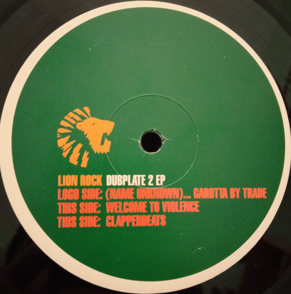 Lion Rock* - Dubplate 2 EP (12", EP, Promo)