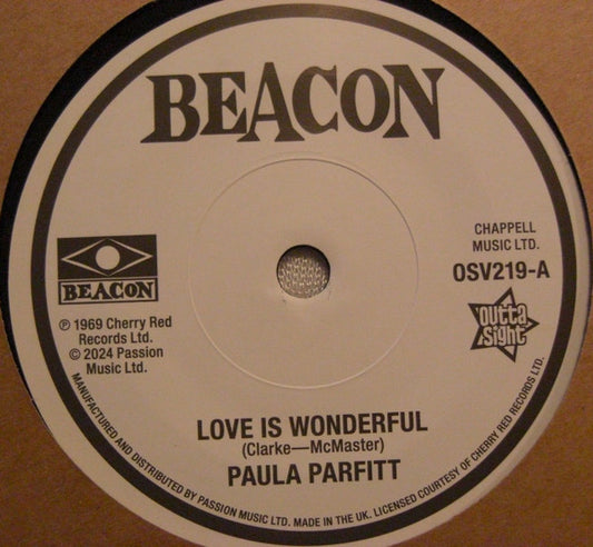 Paula Parfitt / Jeannie Dee (2) - Love Is Wonderful / Come See About Me (7", Single, RE, Sol)