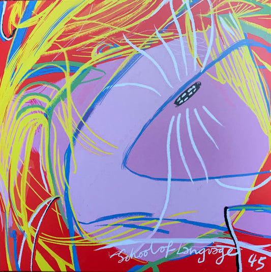 School Of Language - 45 (LP, Album, Ltd, Ora)