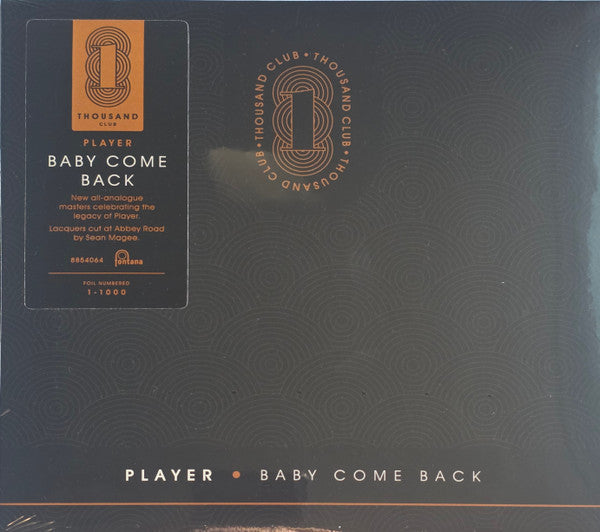 Player (4) - Baby Come Back (7", Single, Ltd, Num, RE)