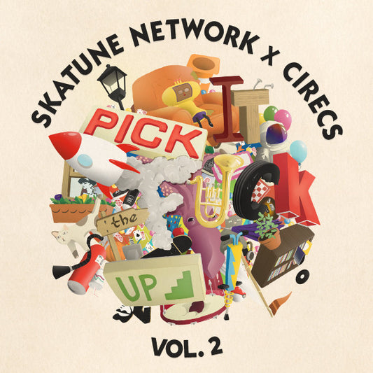Skatune Network - Pick It The Fuck Up Vol. 2 (LP, Comp, Cre)