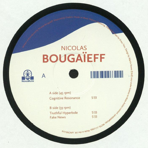 Nicolas Bougaïeff - Cognitive Resonance (12", EP)