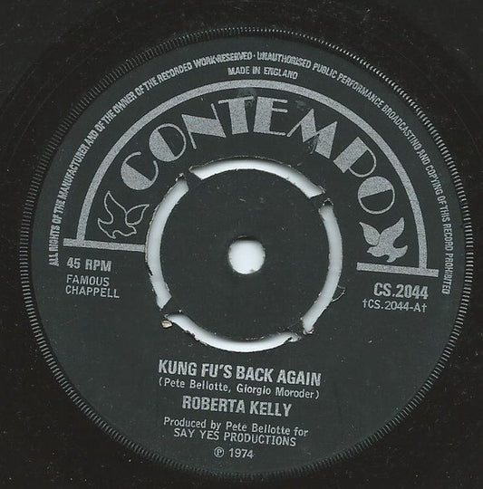 Roberta Kelly - Kung Fu's Back Again (7", Single, Pus)