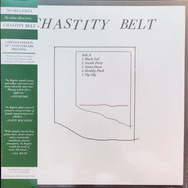 Chastity Belt - No Regerts  (LP, Album, Ltd, RE, Gre)