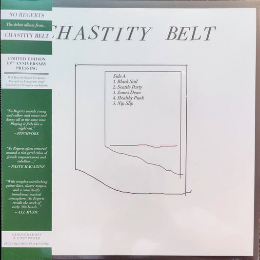 Chastity Belt - No Regerts  (LP, Album, Ltd, RE, Gre)