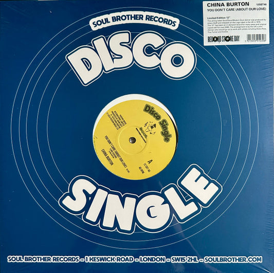 China Burton - You Don't Care About Our Love (12", RSD, Ltd, RE)
