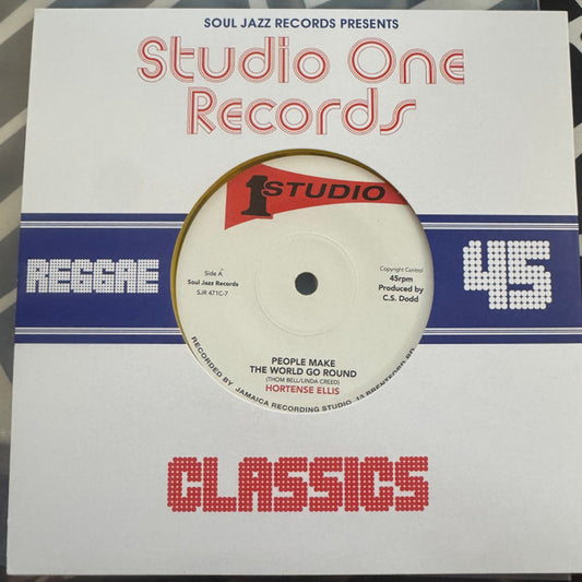 Hortense Ellis - People Make The World Go Round (7", Single, Ltd, Yel)