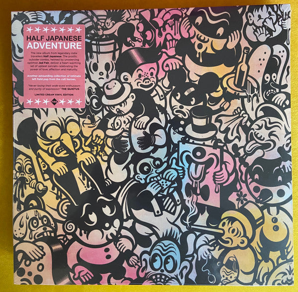 Half Japanese* - Adventure (LP, Album, Whi)