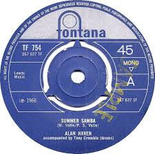 Alan Haven - Summer Samba (7", Single, Mono)