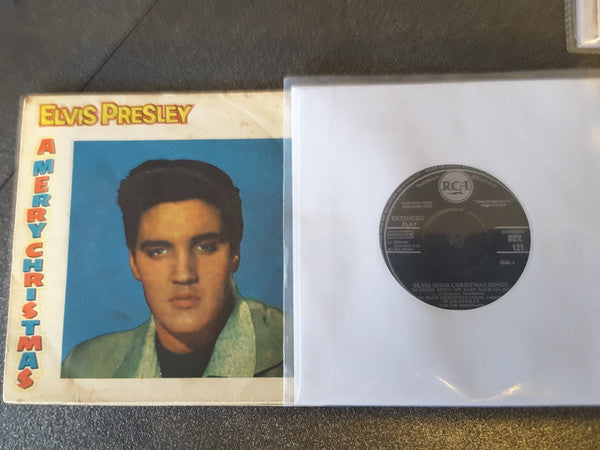 Elvis Presley - Elvis Sings Christmas Songs (7", EP, RE)