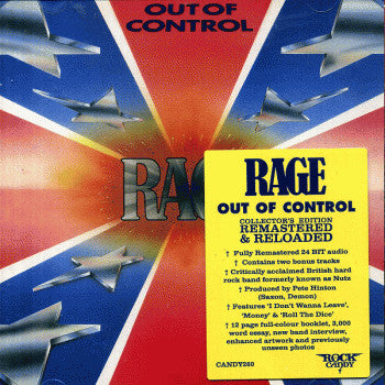 Rage (9) - Out of Control (CD, Album, RE, RM)