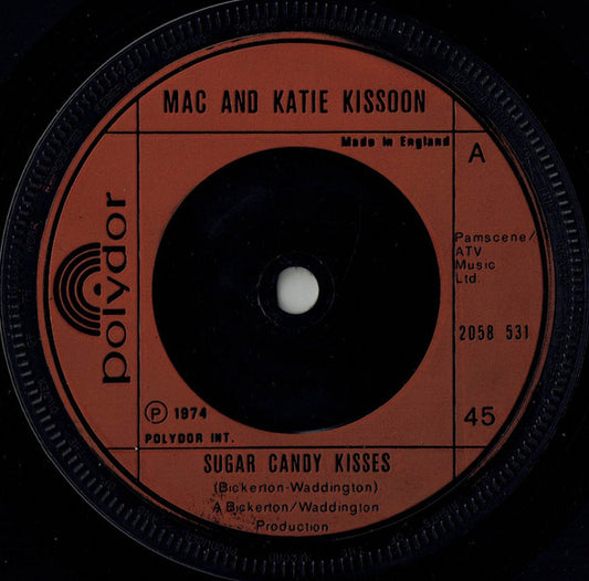 Mac And Katie Kissoon - Sugar Candy Kisses (7", Single, Inj)