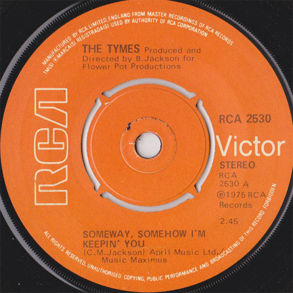 The Tymes - Someway, Somehow I'm Keepin' You (7", Single, 4-P)