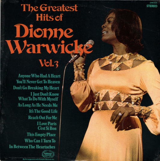 Dionne Warwicke* - The Greatest Hits Of Dionne Warwicke Vol. 3 (LP, Comp)