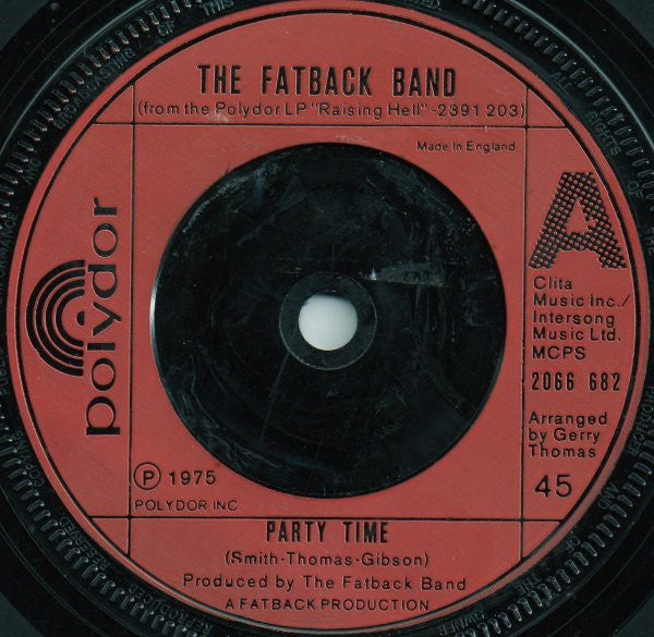 The Fatback Band - Party Time (7")