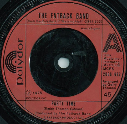 The Fatback Band - Party Time (7")