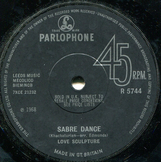 Love Sculpture - Sabre Dance (7", Single, Sol)
